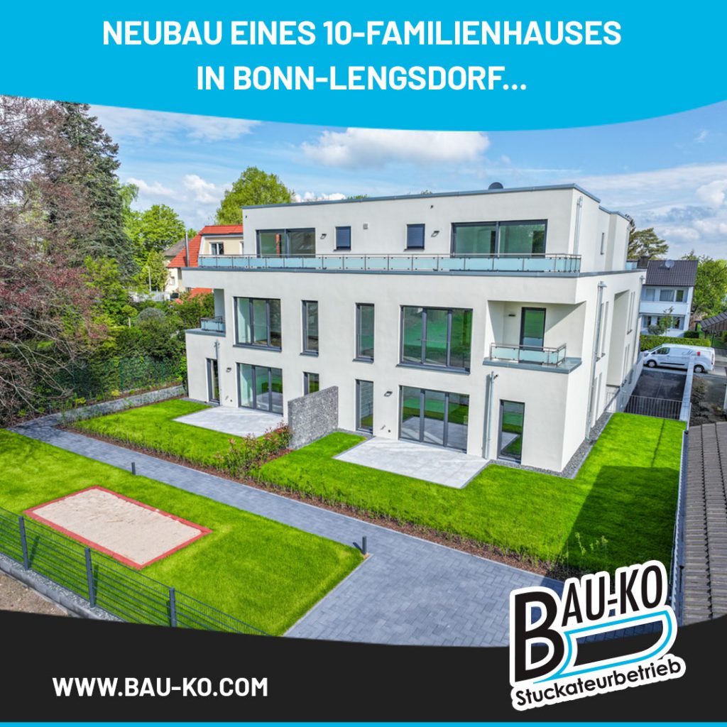 Neubau eines 10-Familienhauses in Bonn-Lengsdorf